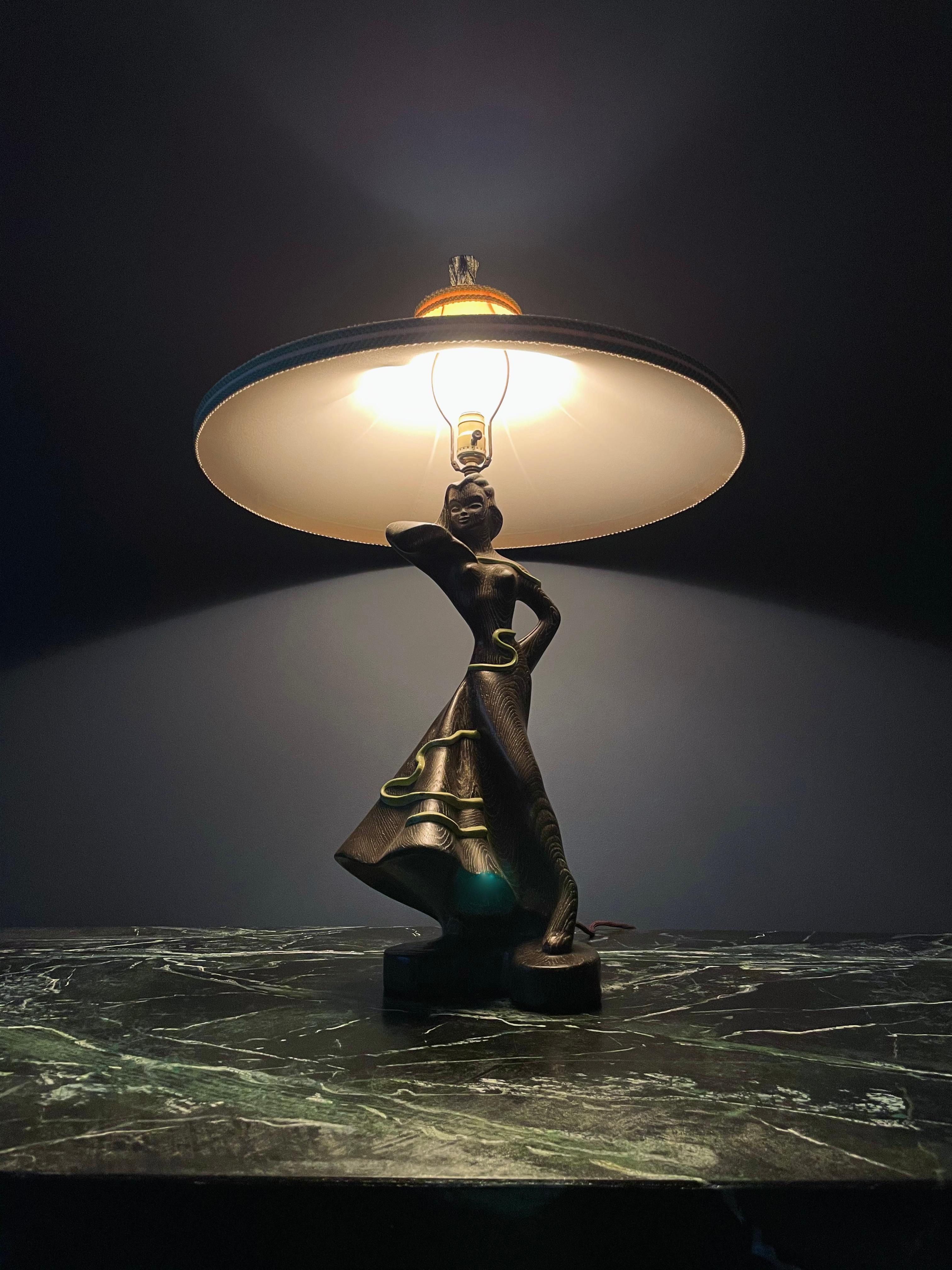 Lampe de table Reglor du milieu du siècle dernier par Bernie & Rena Stein, Californie 1951 Bon état - En vente à Munich, DE