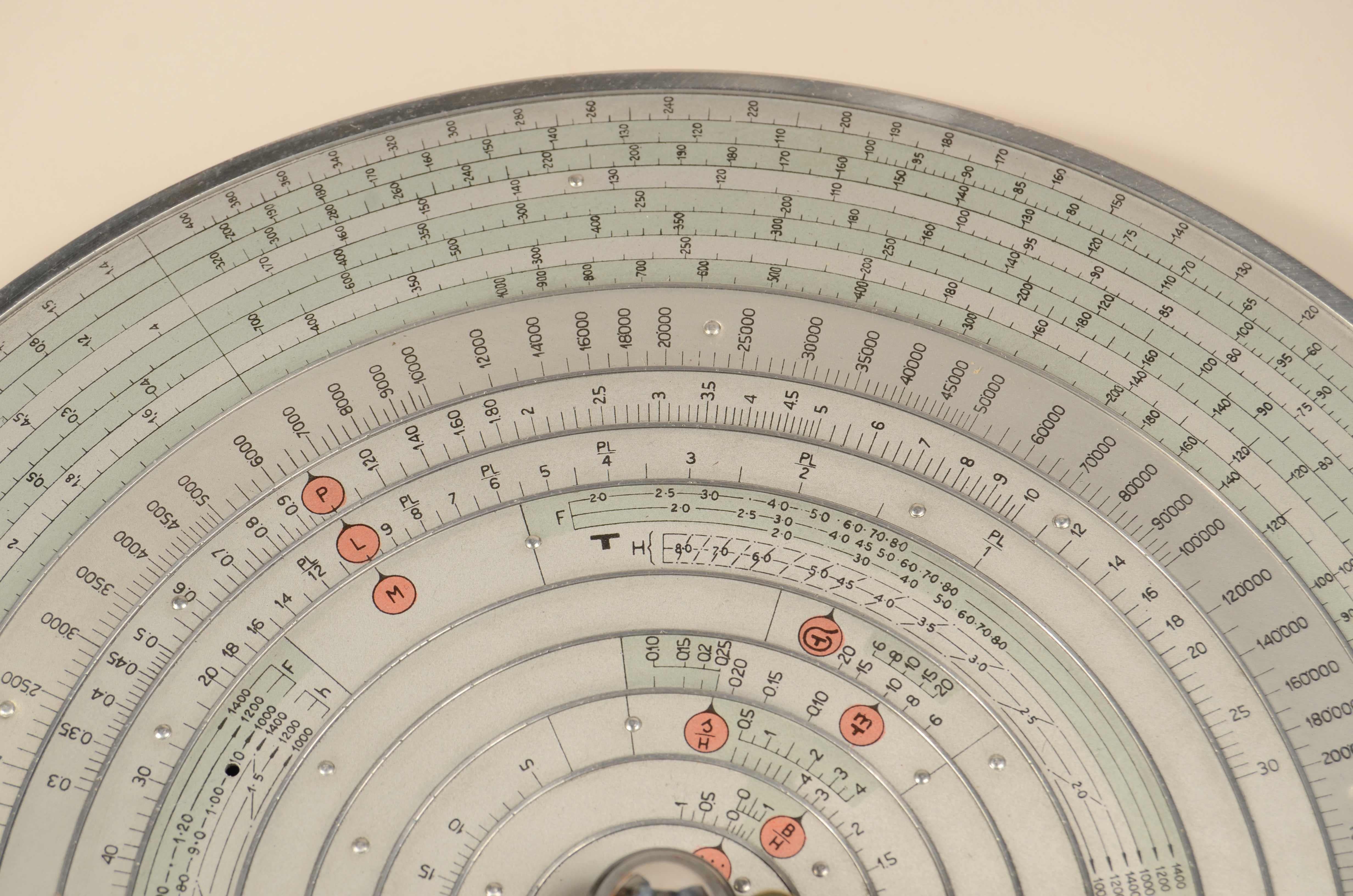 Règle à calcul circulaire logarithmique Modèle FER  H 39 n° 1675 années 1930 en vente 5