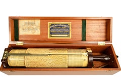 Ebonite brass and paper mache slide rule designed by G. Fuller Belfast