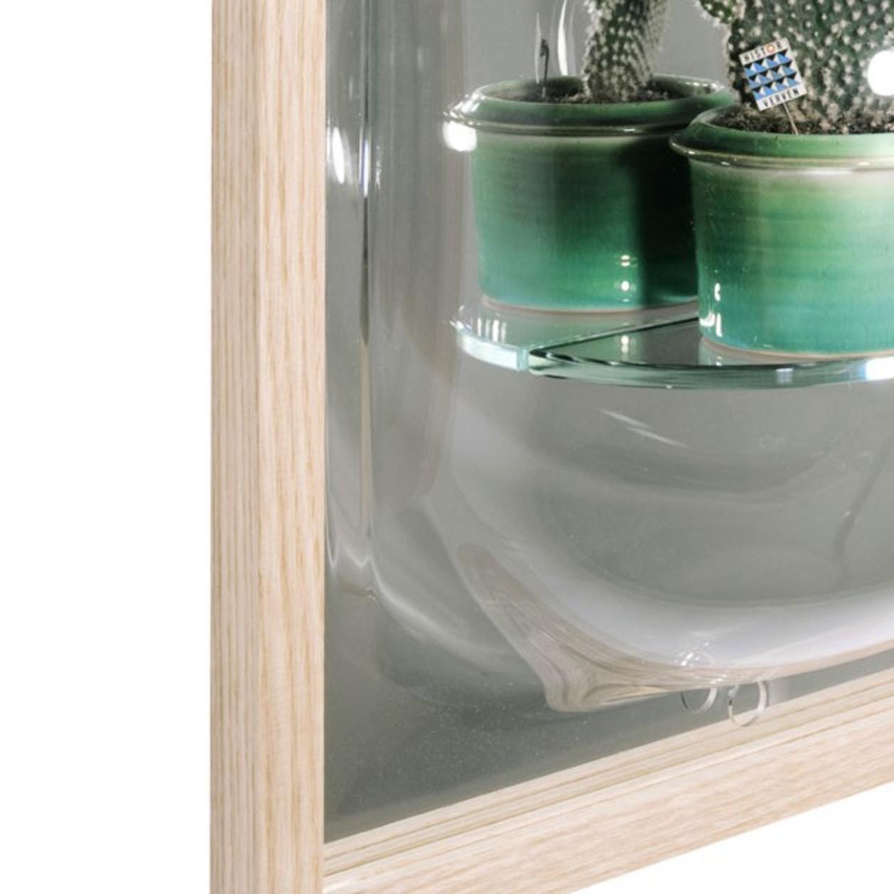 Miroir de vitrine régulier par Studio Thier & van Daalen
Dimensions : L 42 x P 20 x H 50 cm
Matériaux : frêne, verre acrylique recyclé.
Également disponible : étagère en verre en option (non incluse avec le miroir).

Ces miroirs élégants avec cadre
