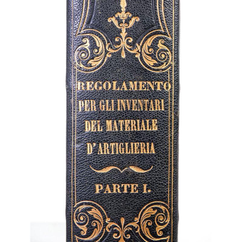 Italian Regulations for Artillery Inventories, Turin 1848 For Sale