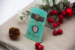 Regulator clock with enameled silver & “A TOUTES HEURES – BON SOUVENIR”