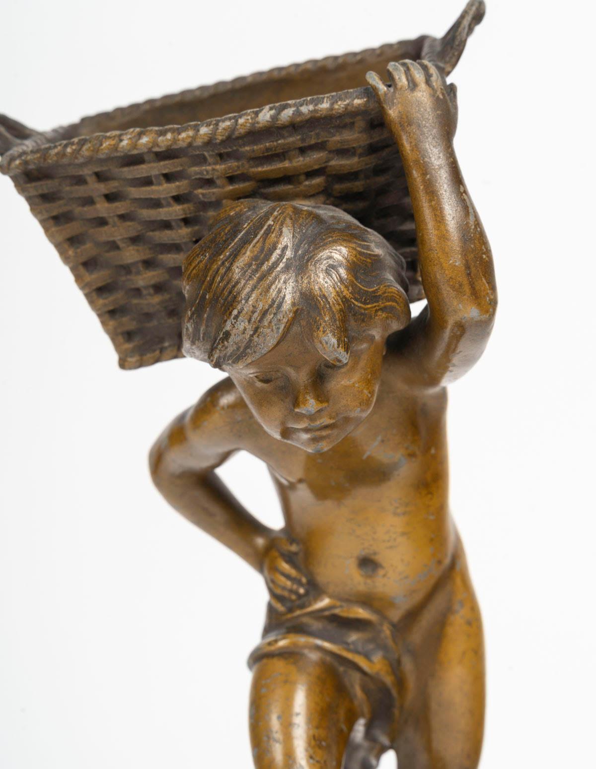 Scultura Regule, base in marmo Griotte, XIX secolo, periodo di Napoleone III. in vendita 1