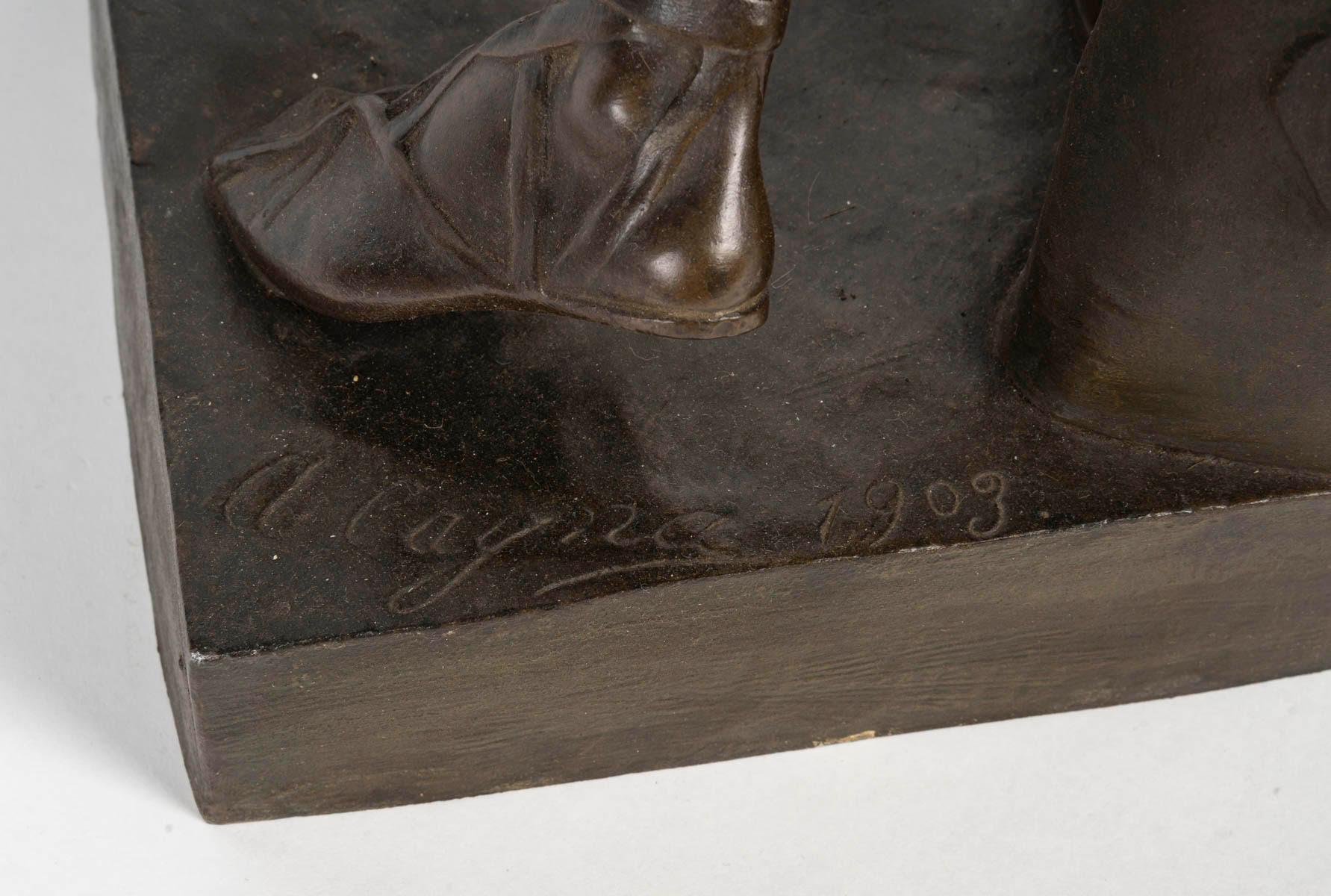 Regule Scultura di Sigfrido in stile Napoleone III, circa 1900. in vendita 4
