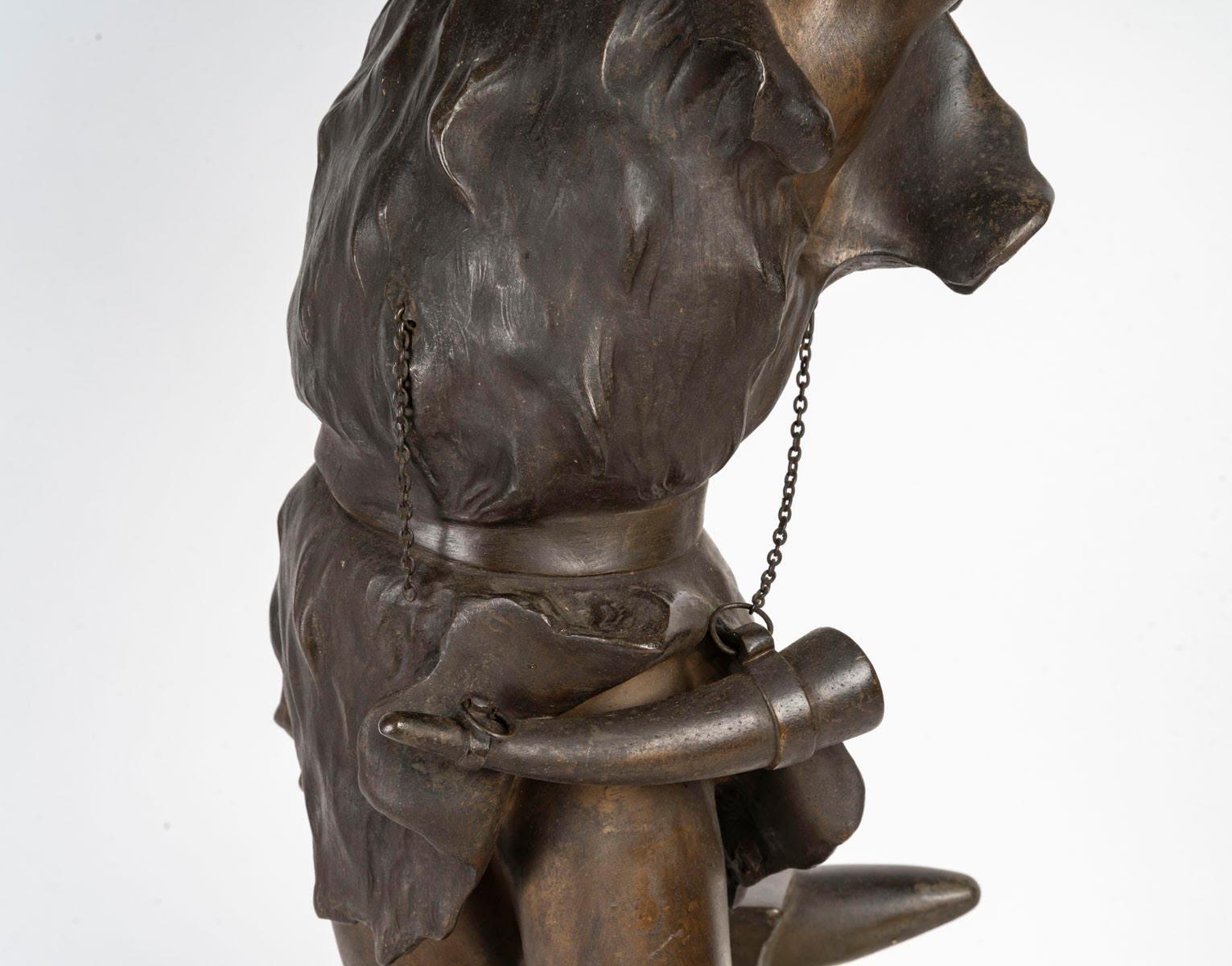 Francese Regule Scultura di Sigfrido in stile Napoleone III, circa 1900. in vendita