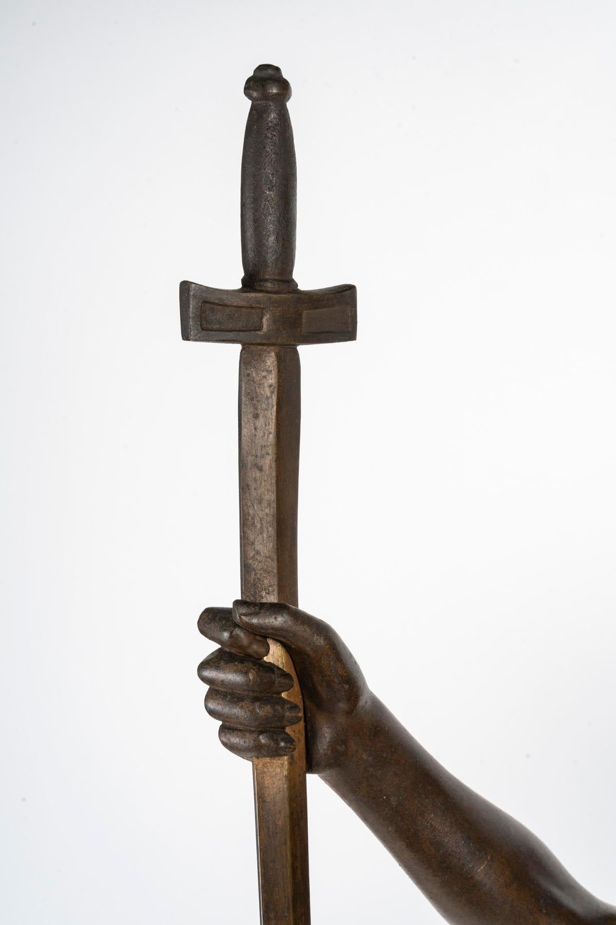 Regule Scultura di Sigfrido in stile Napoleone III, circa 1900. In condizioni buone in vendita a Saint-Ouen, FR