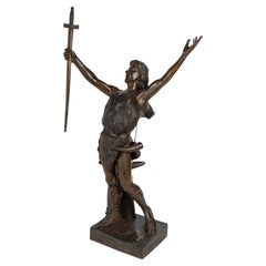 Regule Sculpture of Siegfried in the Napoleon III style, circa 1900.