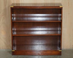 REH KENNEDY HARRODS LONDON SOLID HARDWOOD CAMPAIGN DWARF LiBRARY BOOKCASE