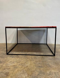 Rehab Vintage Custom Steel and Reclaimed Wood Table