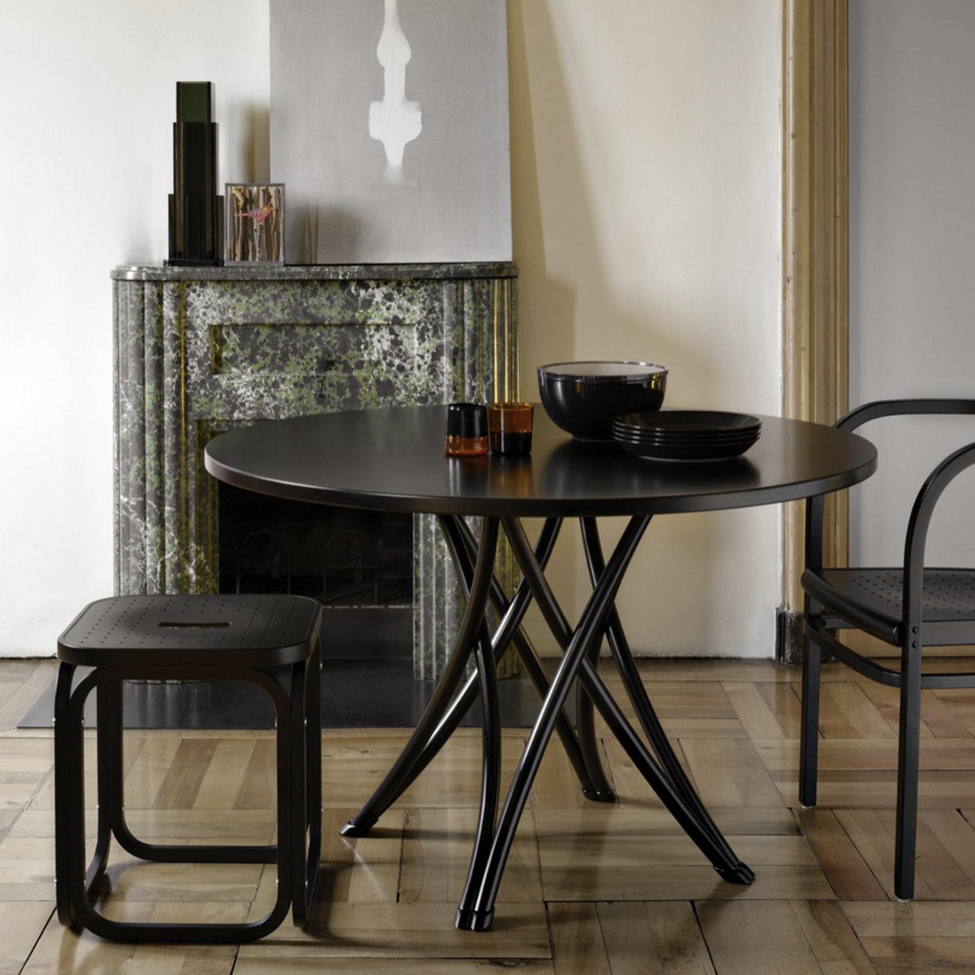 Wood Rehbeintisch Bistro Table by GEBRÜDER THONET For Sale
