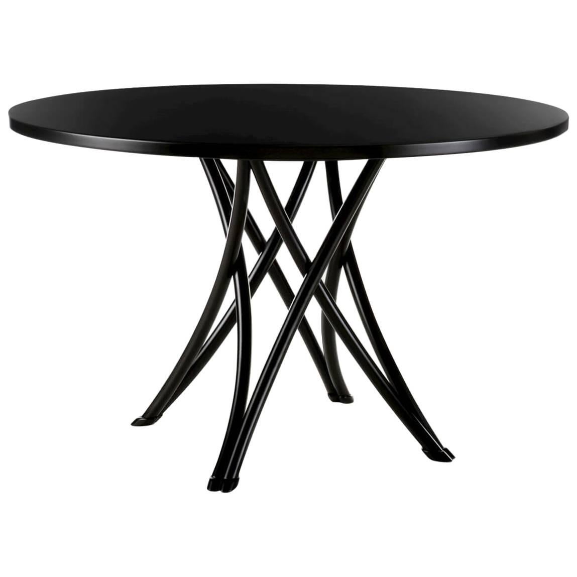 Rehbeintisch Dining Table Large in Lacquered Black For Sale