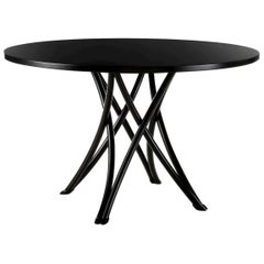 Rehbeintisch Dining Table Large in Lacquered Black