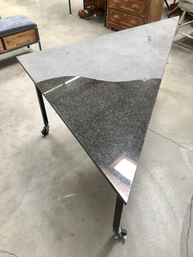 Rei Kawakubo Architectural Granite Top Occasional Table at 1stDibs