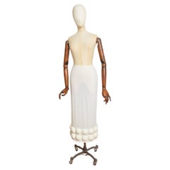 Rei Kawakubo Comme Des Garçons 2007 Avant Guard Mesh Bubble Cream Tube Skirt