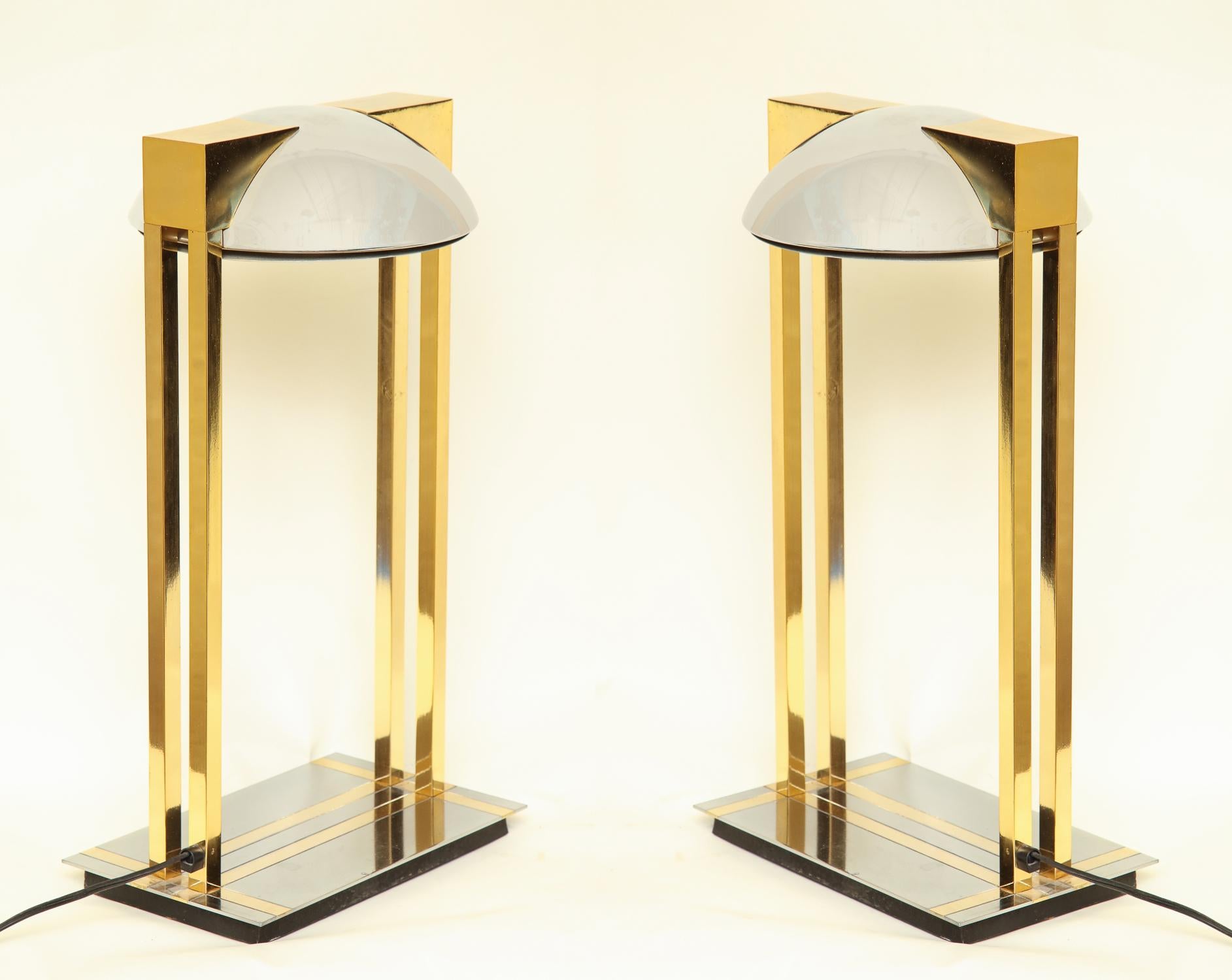 Reico Table Lamps Pair of Mid-Century Modern Murano, Italy, 1970s For Sale 3