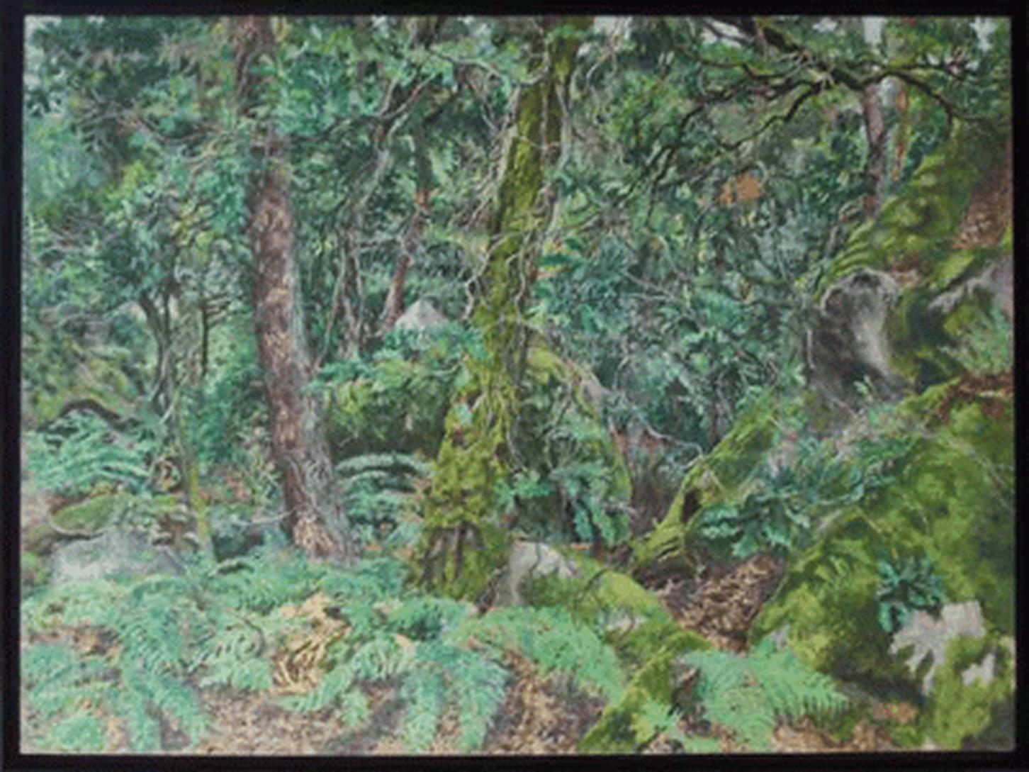 Reid MASSELINK Landscape Painting - Sous bois, Fontainebleau, 2013