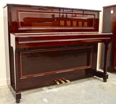 Reid Sohn by Samick 112 Upright Piano in Mahogany with Sheraton Inlay