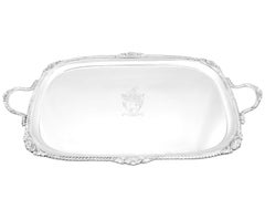 Vassoio da tè Reid & Sons in argento sterling antico edoardiano