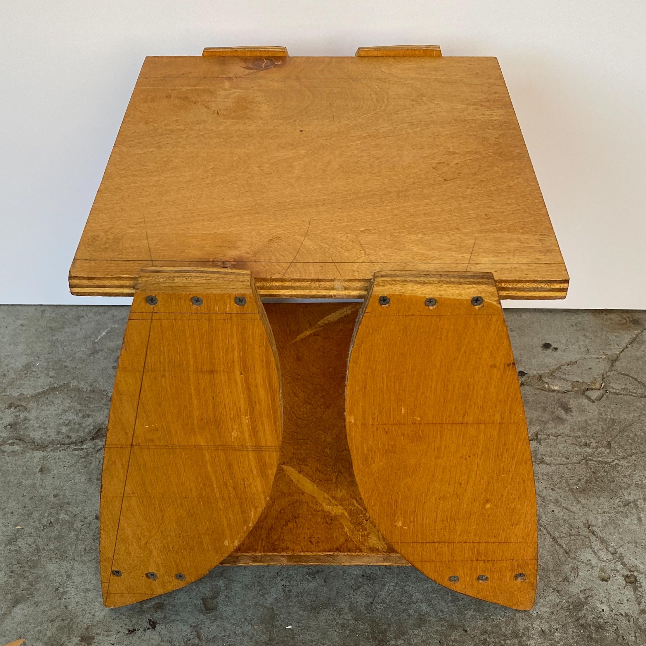 Reiji Kimura Cut Plywood Side Table 1