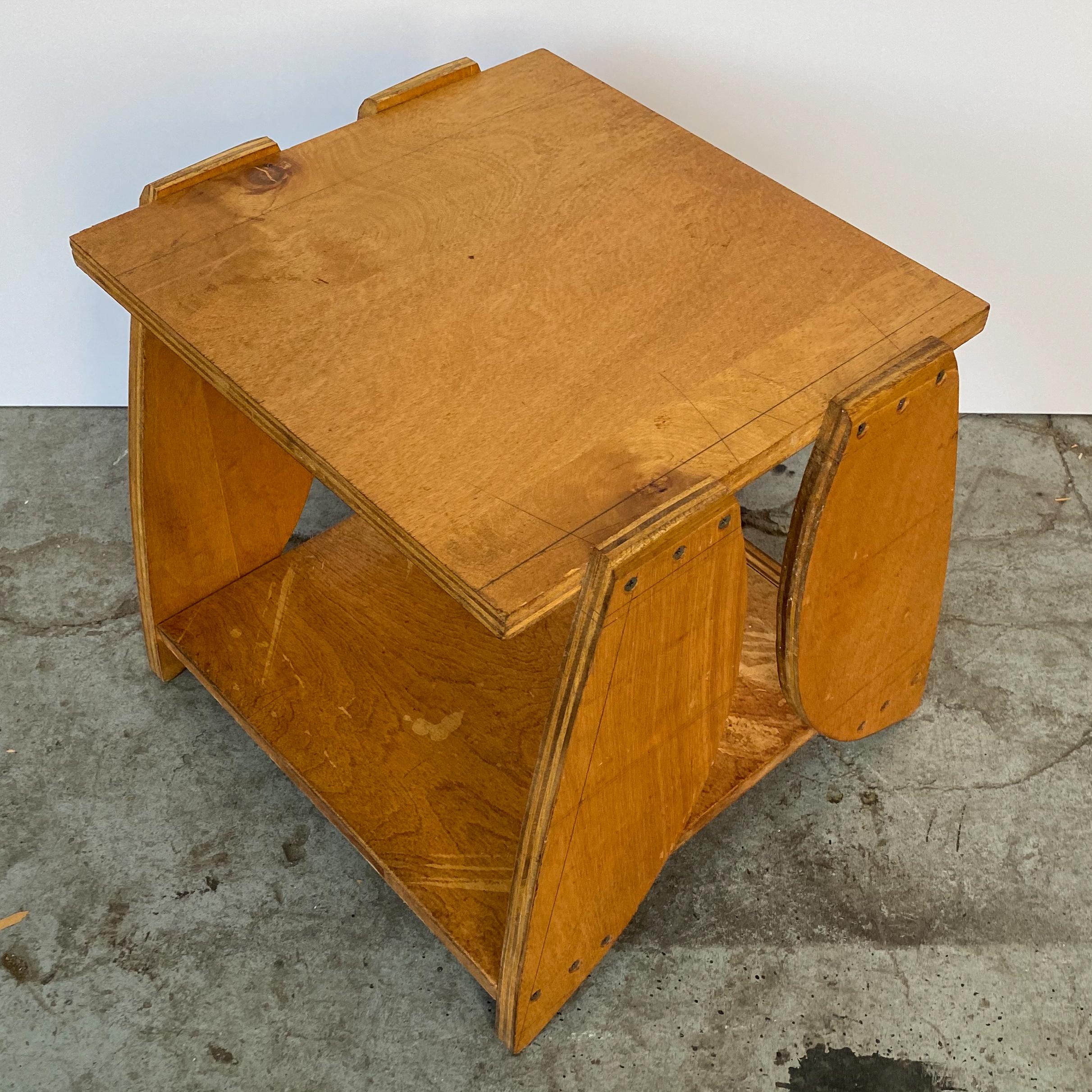 Reiji Kimura Cut Plywood Side Table 2