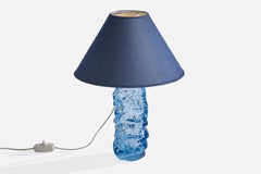 Reijmyre Glasbruk, Table Lamp, Metal, Glass, Sweden, 1940s