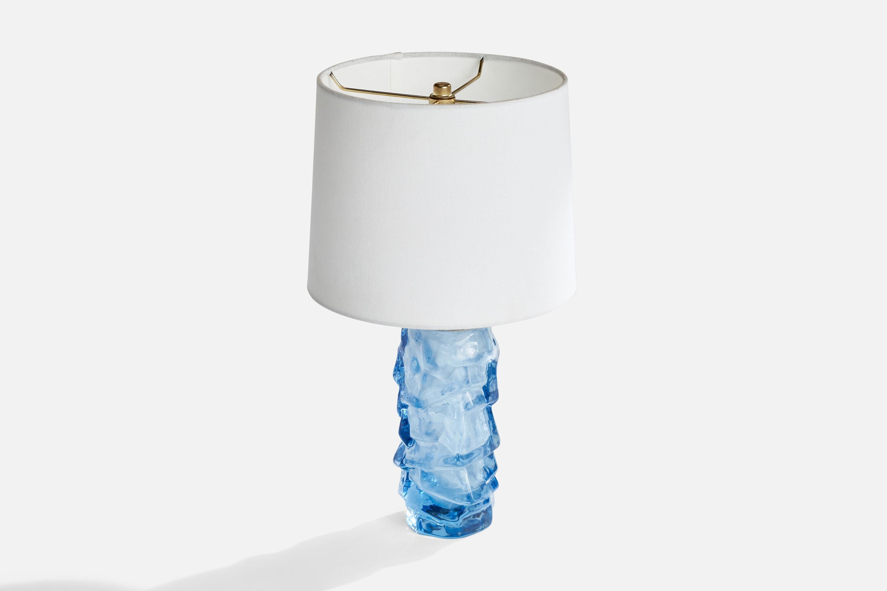 Scandinave moderne Reijmyre Glasbruk, lampe de bureau, métal, verre, Suède, années 1940 en vente