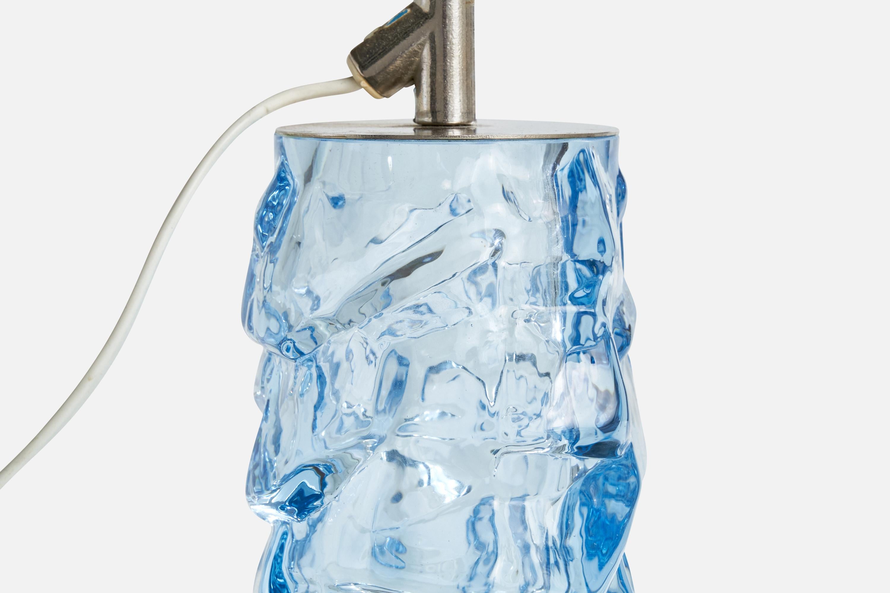 Reijmyre Glasbruk, lampe de bureau, métal, verre, Suède, années 1940 Bon état - En vente à High Point, NC
