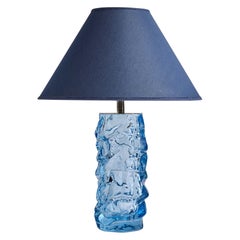 Reijmyre Glasbruk, Table Lamp, Metal, Glass, Sweden, 1940s