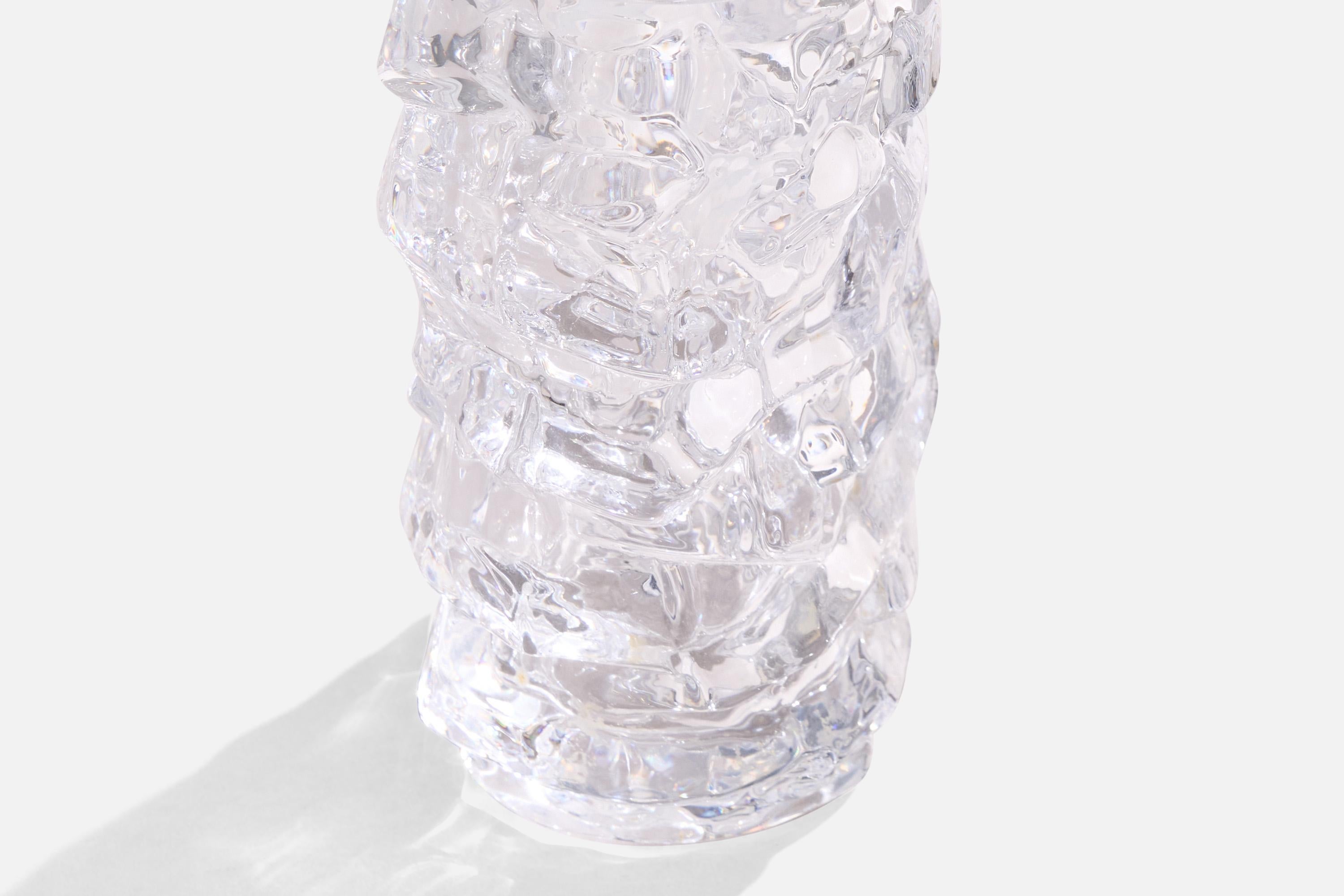 Milieu du XXe siècle Reijmyre Glasbruk, lampe de bureau, métal, verre, Suède, années 1960 en vente