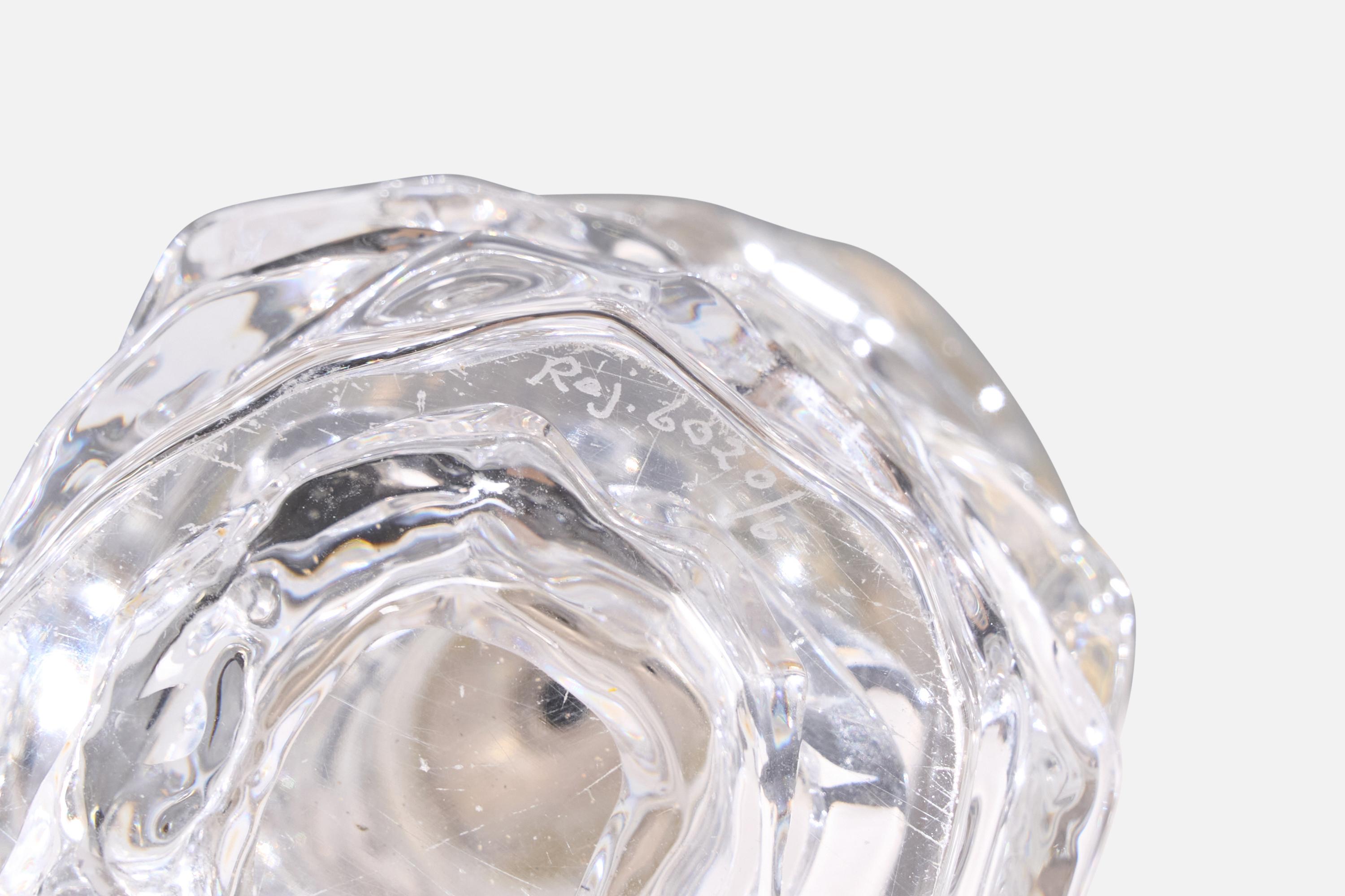 Reijmyre Glasbruk, lampe de bureau, métal, verre, Suède, années 1960 en vente 1