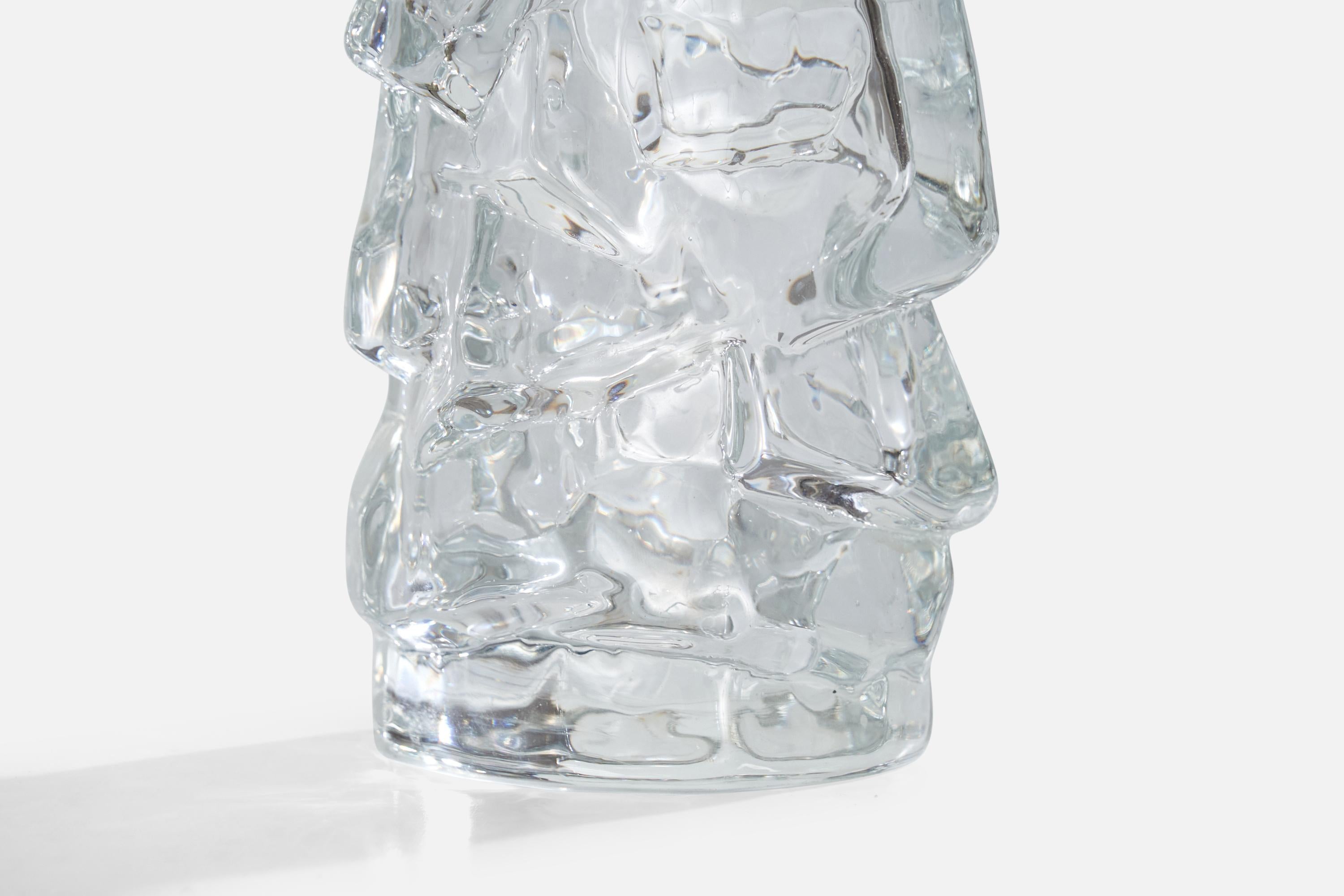 Reijmyre Glasbruk, Table Lamps, Metal, Glass, Sweden, 1950s 2