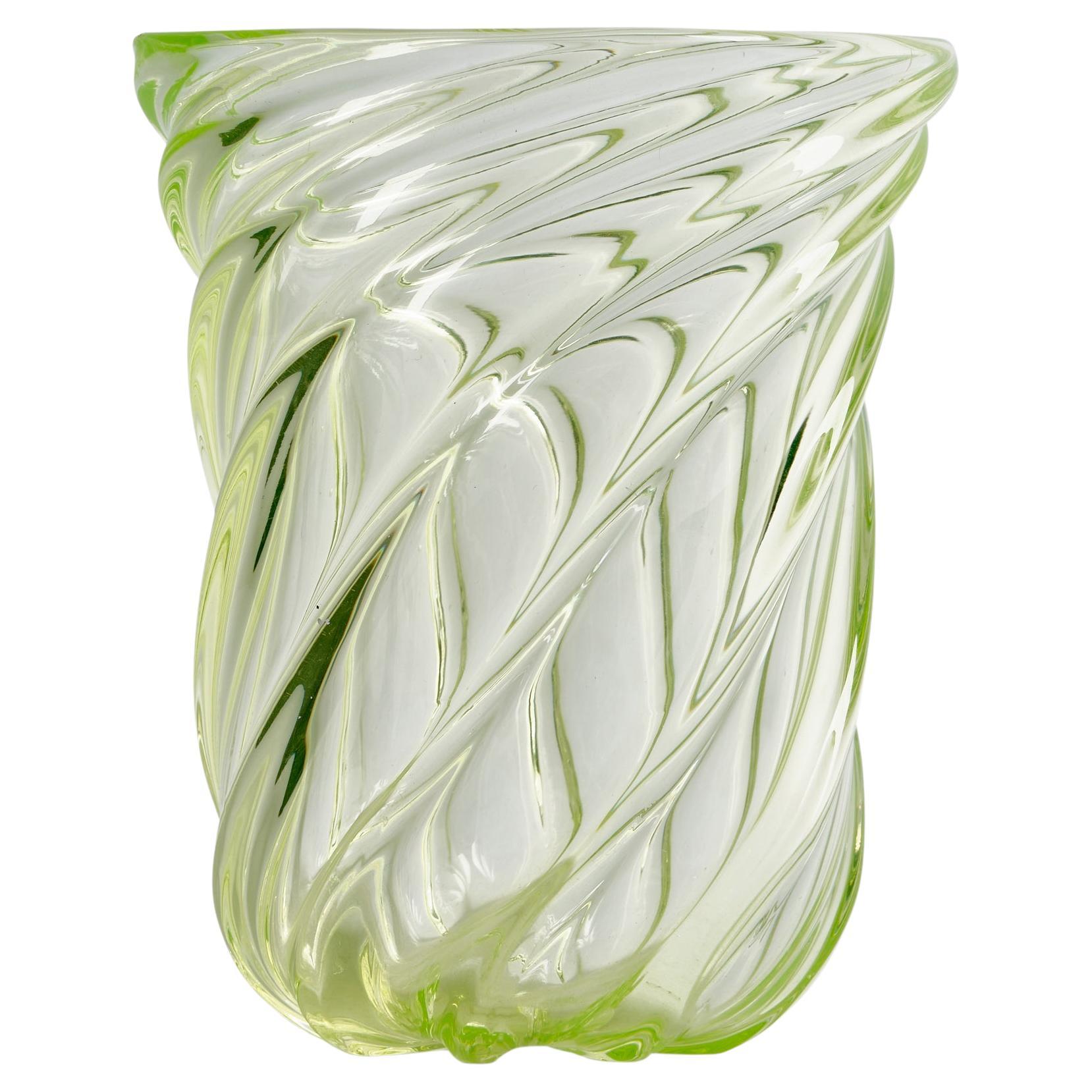Reijmyre Glasbruk, Vase, Glass, Sweden, 1940s For Sale