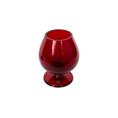 Reijmyre Red Glass Vase from Sweden Designed in 1950s by Monica Bratt