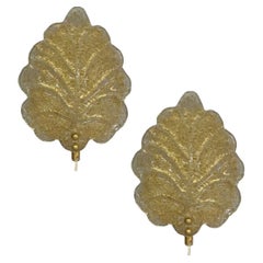 Vintage Reijmyre, Swedish Mid-Century Modern, Gold Leaf Sconces, Sweden, 1990s