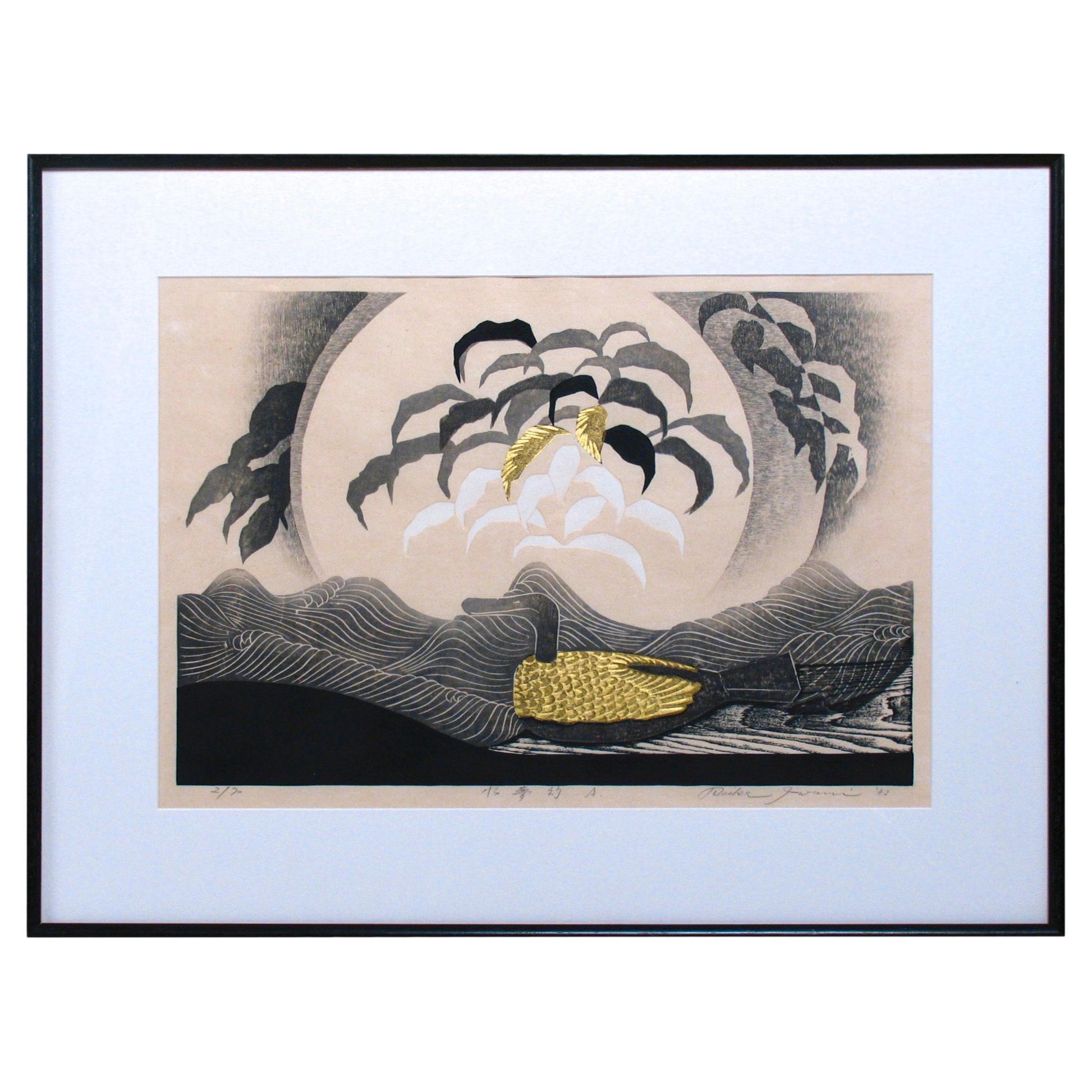 Reika Iwami, gravure sur bois japonaise contemporaine en vente