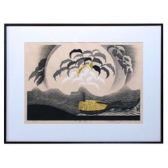 Vintage Reika Iwami, Contemporary Japanese woodblock print