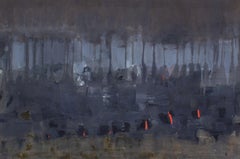 Reiko Sakagami Baum 1960s Oil on Canvas Abstract Painting
