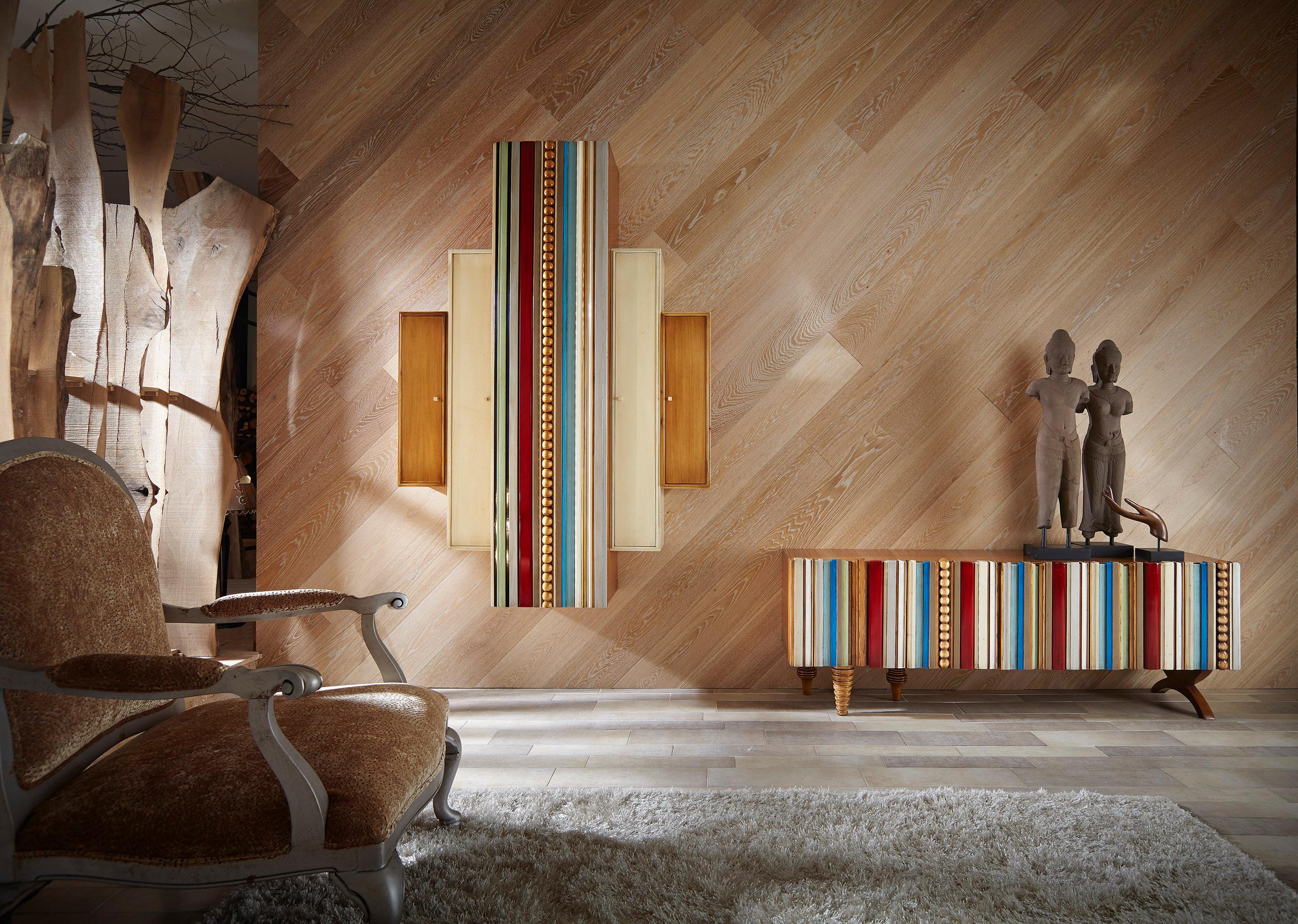 Wood Reina Sideboard 170 by Lola Glamour For Sale