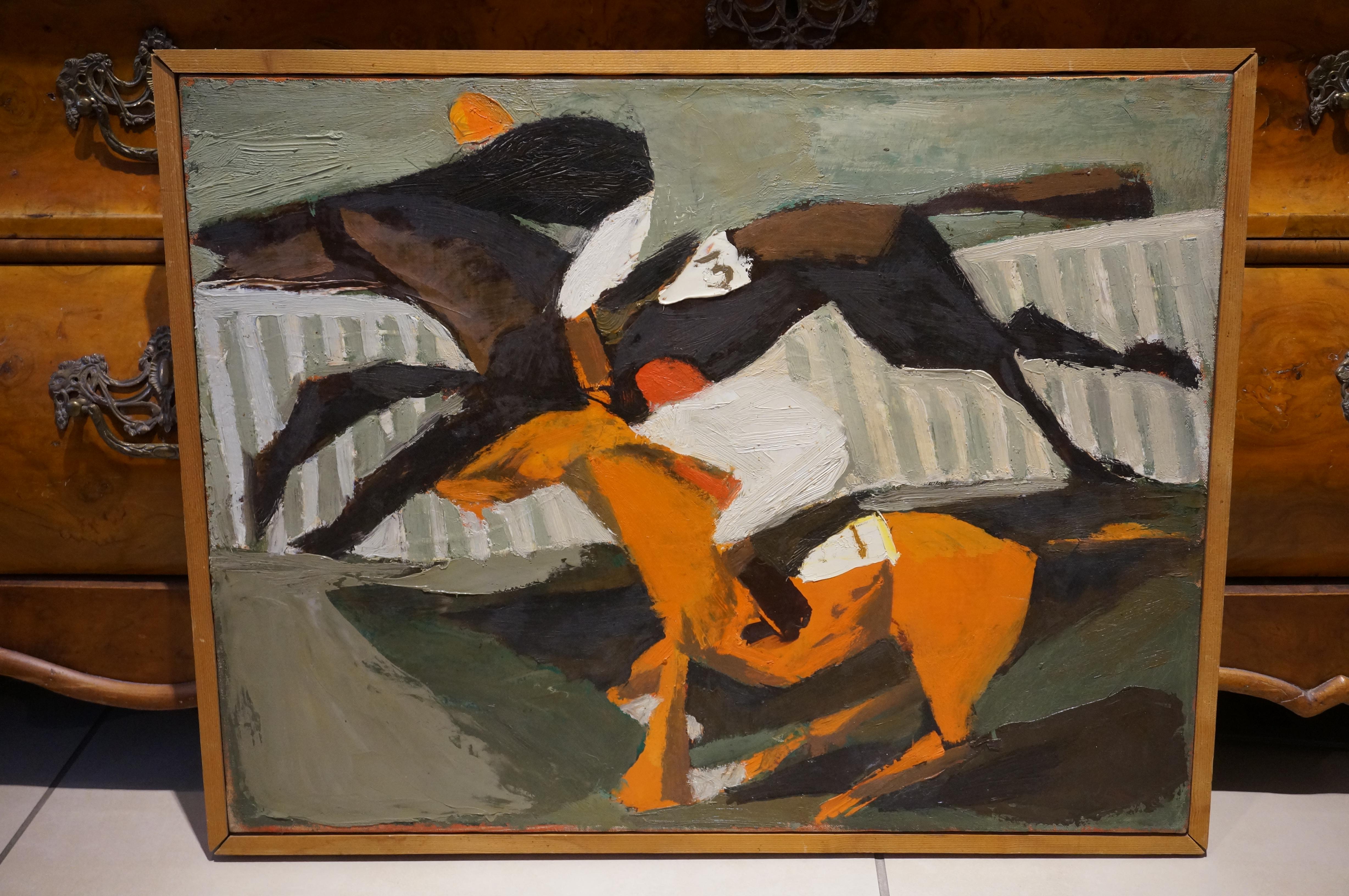 Reinald van Lamsweerde (1932 - 2005), 'Fantini',  Olio su tela 1