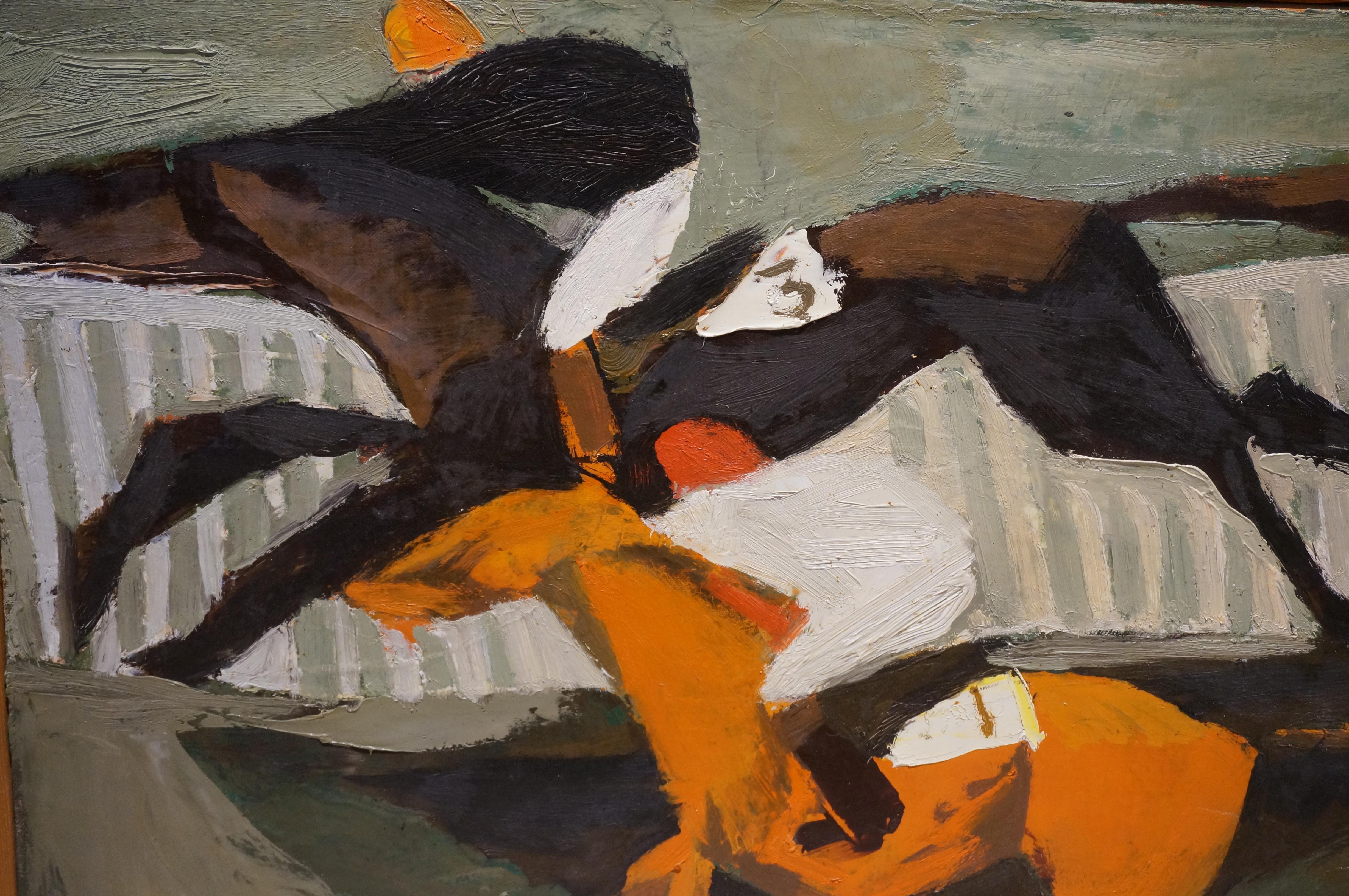Reinald van Lamsweerde (1932 - 2005), 'Fantini',  Olio su tela 2