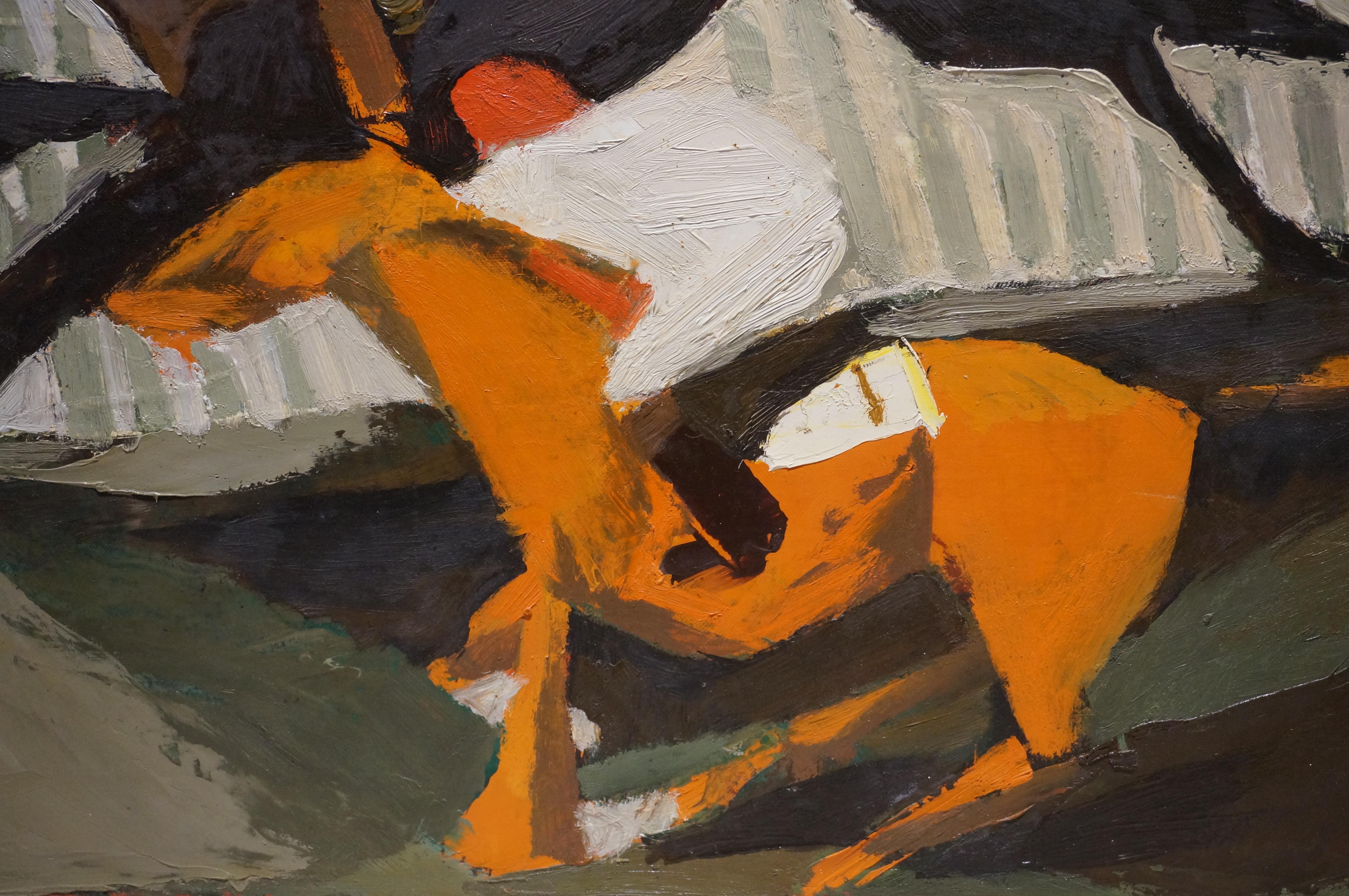Reinald van Lamsweerde (1932 - 2005), 'Fantini',  Olio su tela 4
