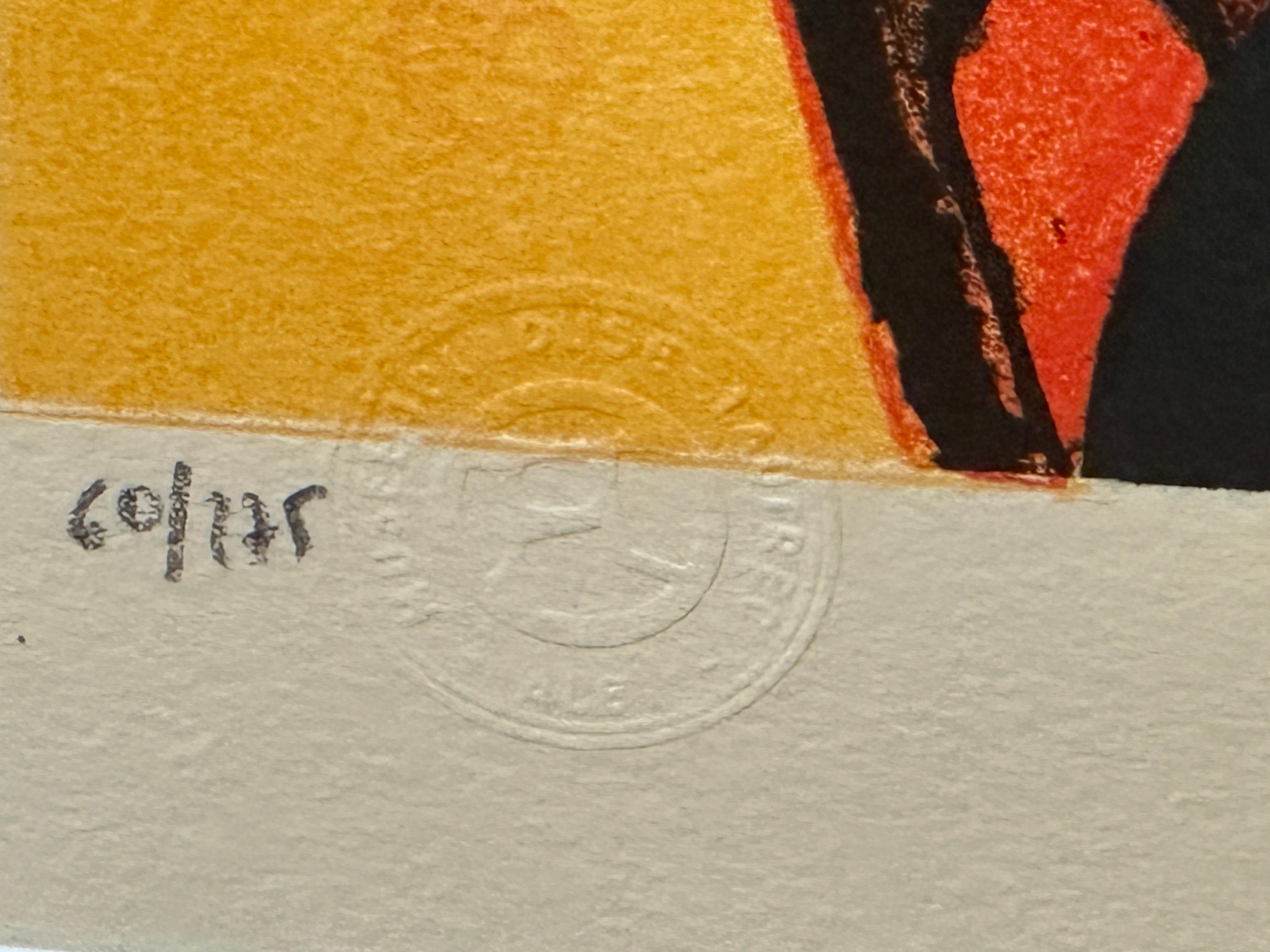 Lithographie Reine de Joie de Toulouse-Lautrec - Tampon du Musée d'Albi Excellent état - En vente à Pasadena, CA