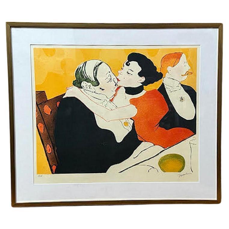 “Reine de Joie” Lithograph by Toulouse-Lautrec - Musee d'Albi Stamp For Sale