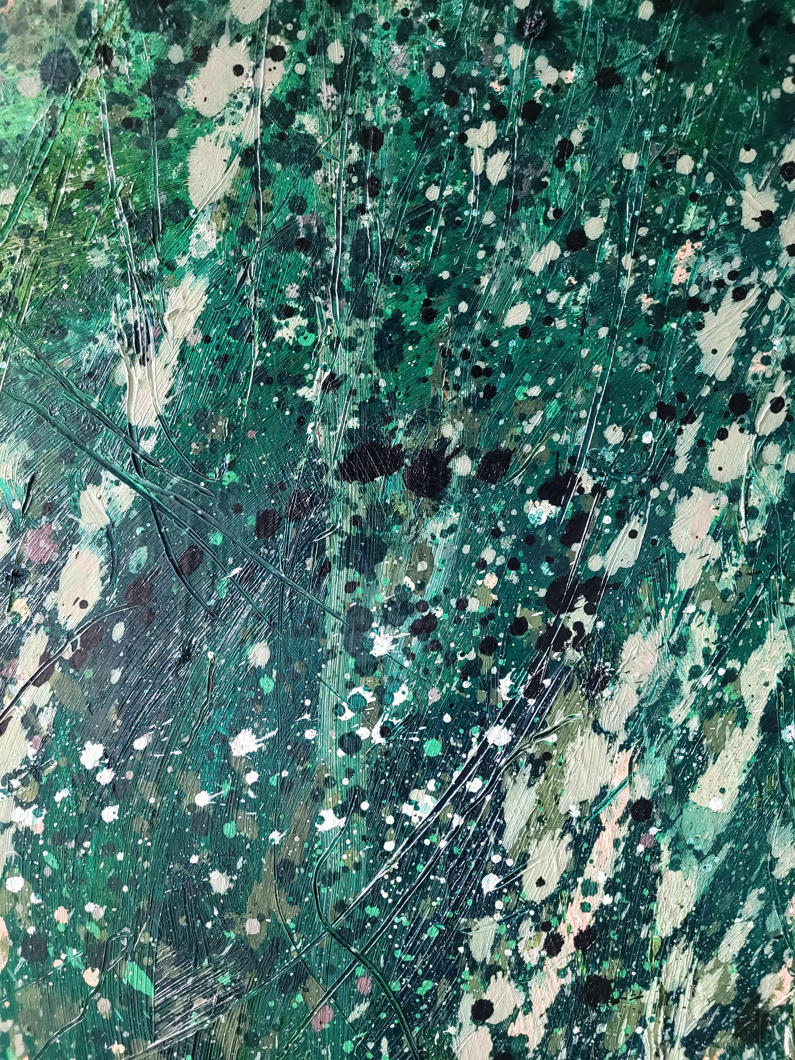 Un messaggio chiaro (Pittura astratta) in vendita 1