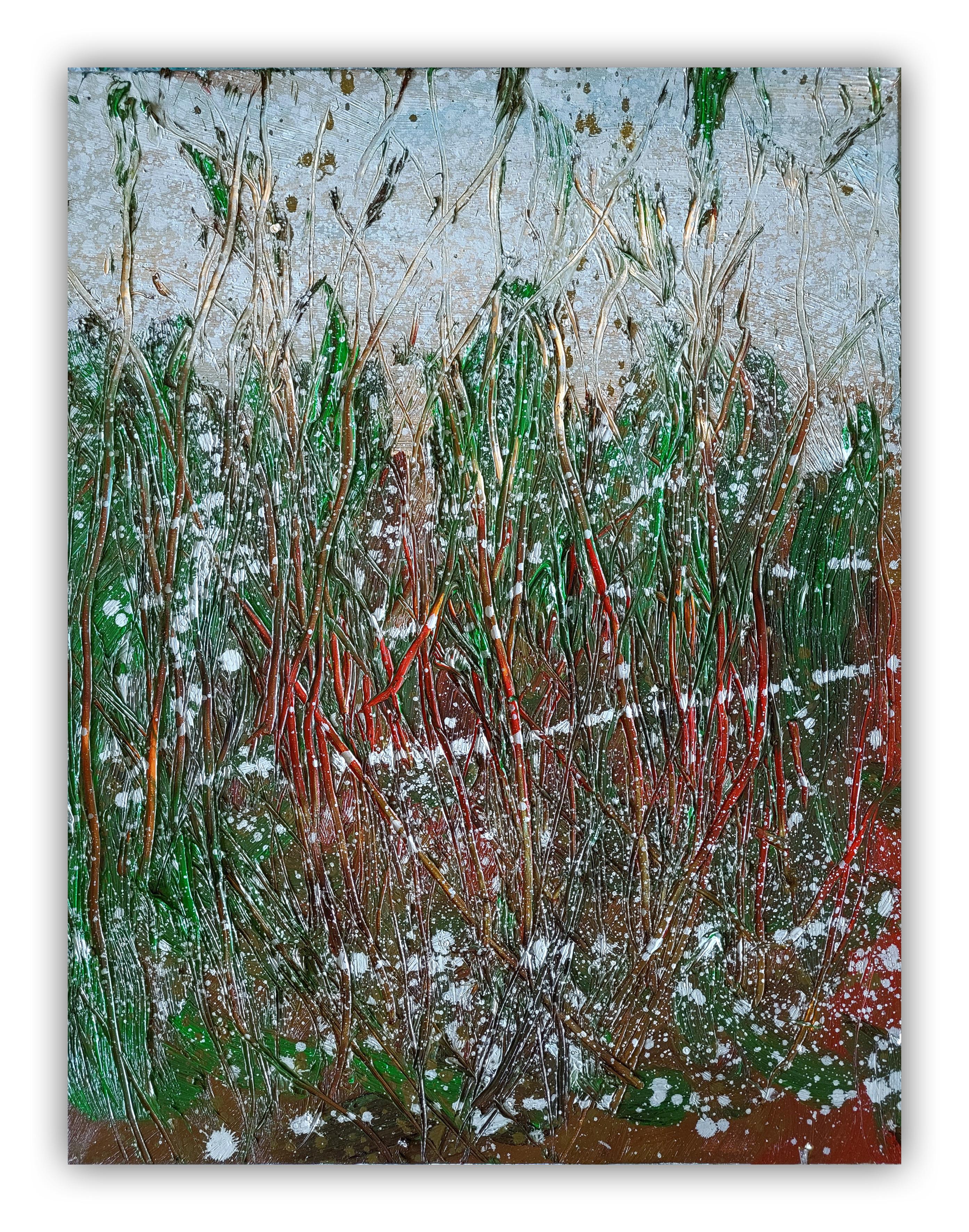 Abstract Painting di Reiner Heidorn - Fuoco d'autunno 1 (Pittura astratta)