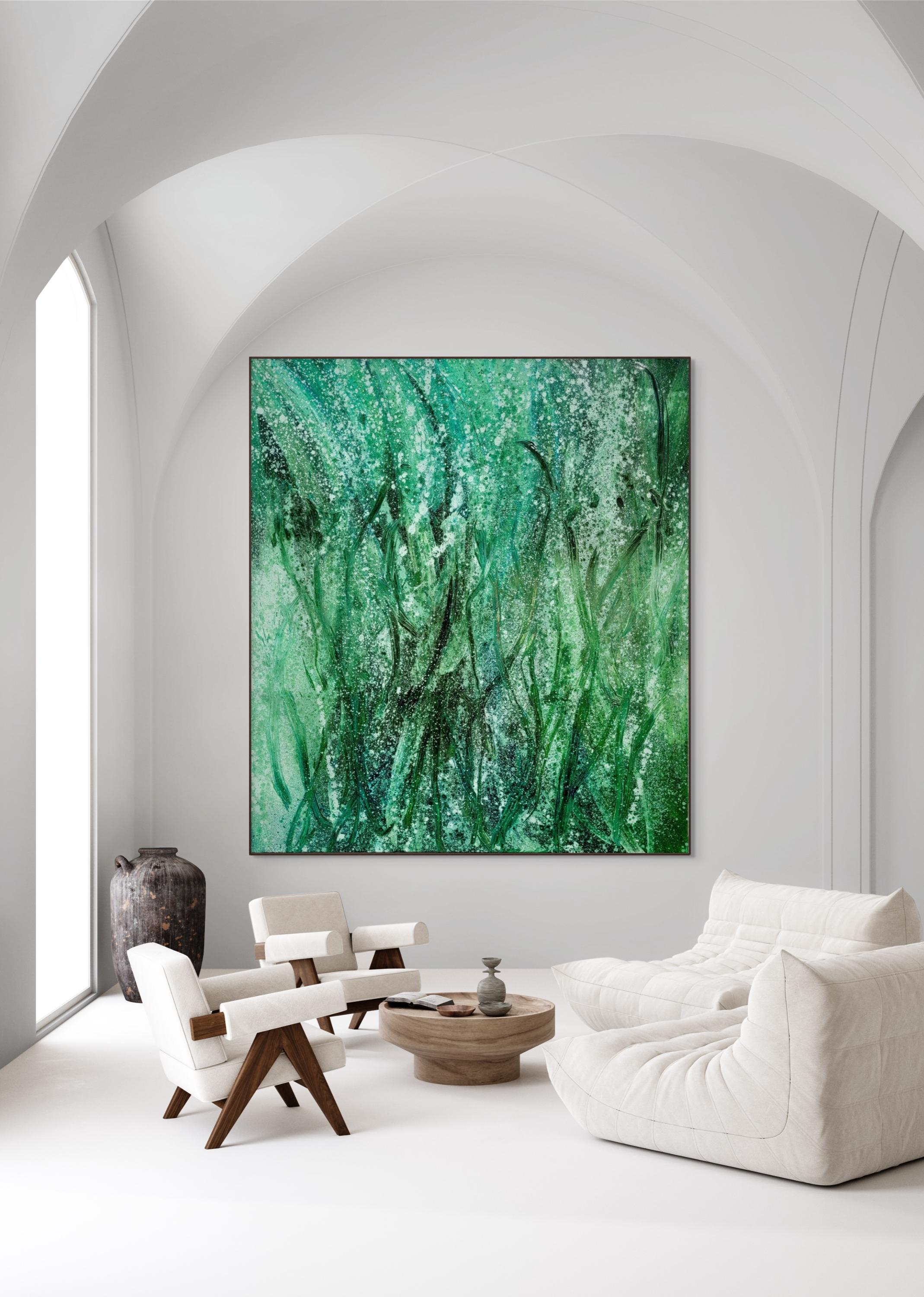 Grasswater (Abstract Painting) For Sale 1