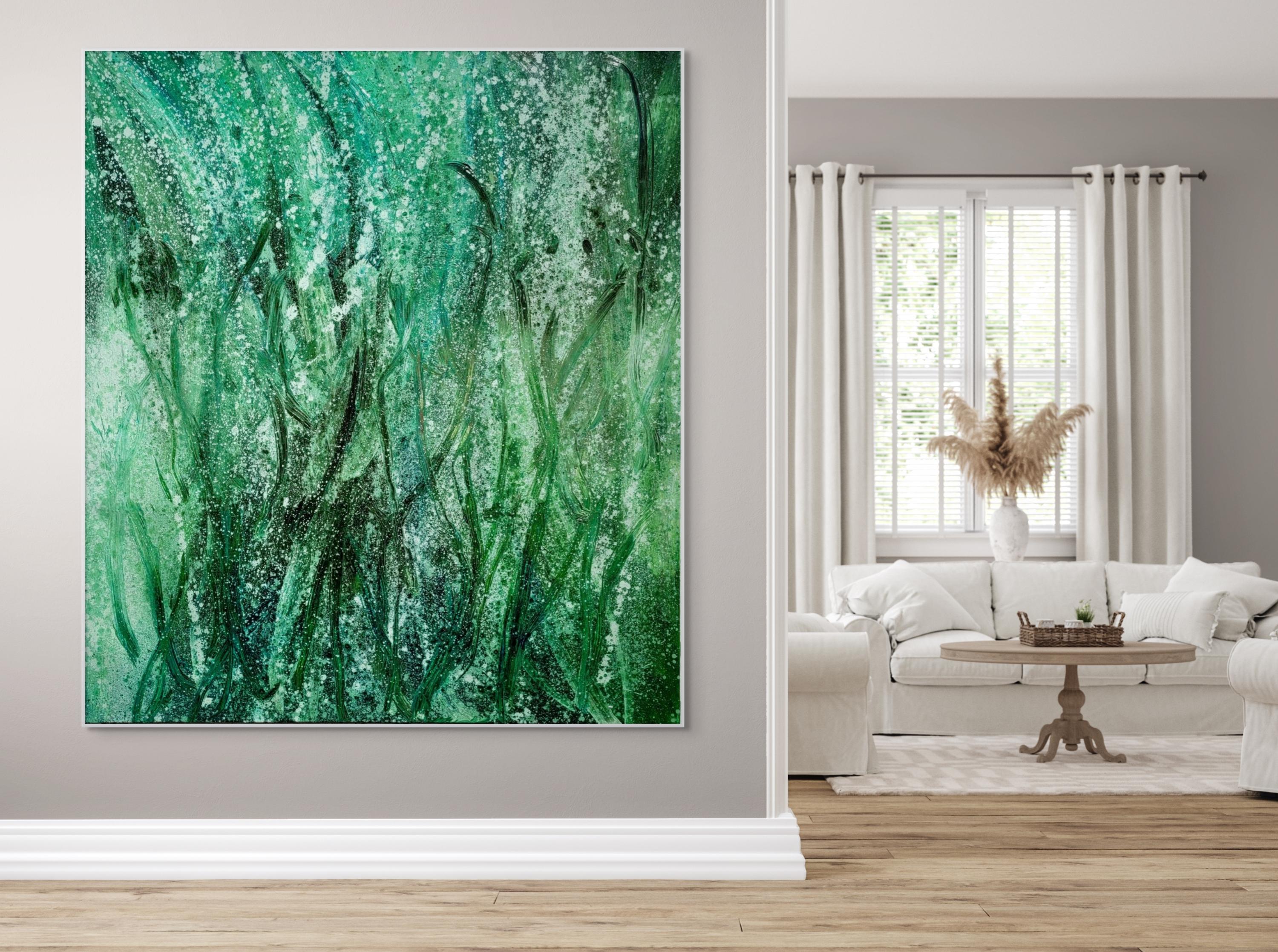 Grasswater (Abstract Painting) For Sale 2