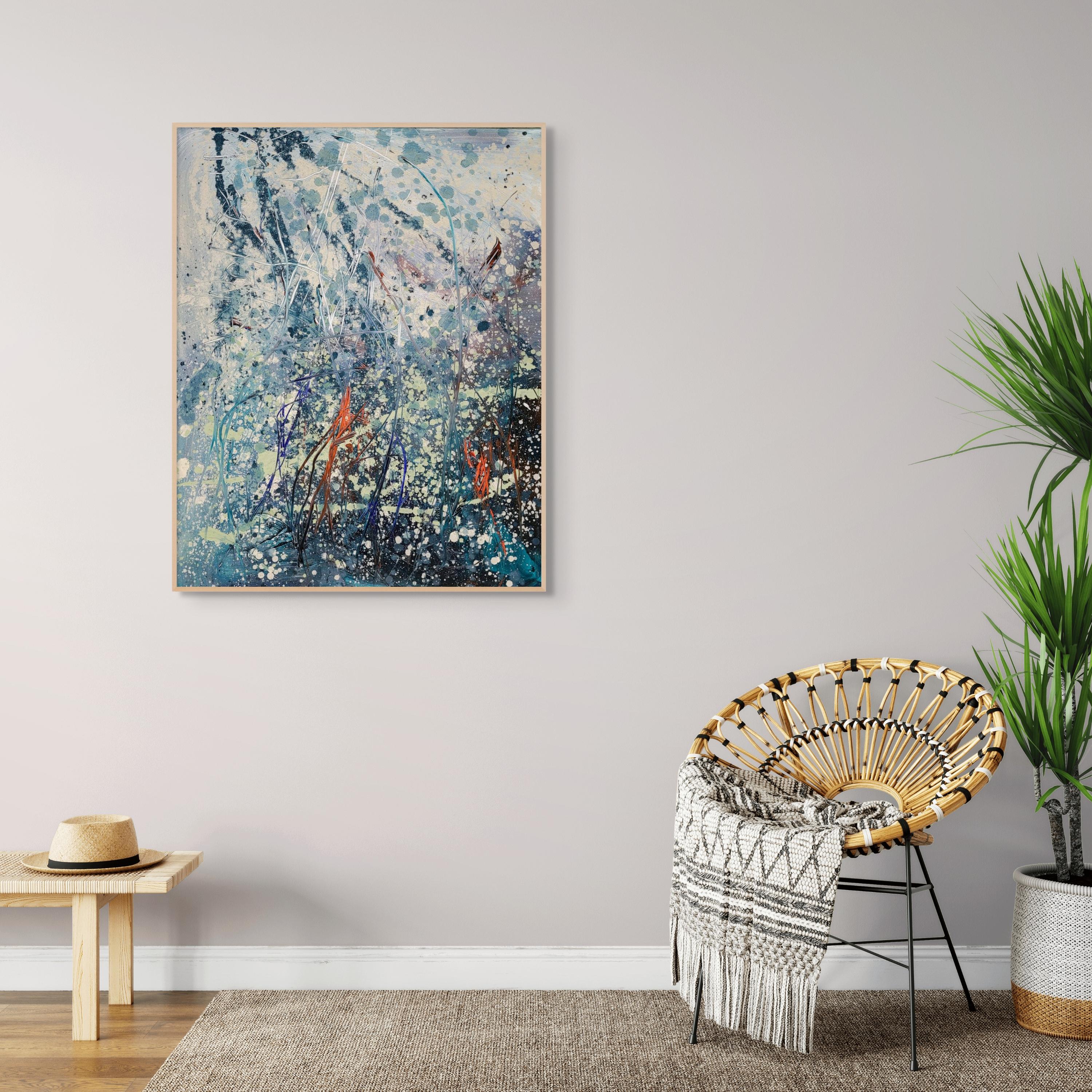 Lush damp 2 (Abstract Painting) For Sale 1