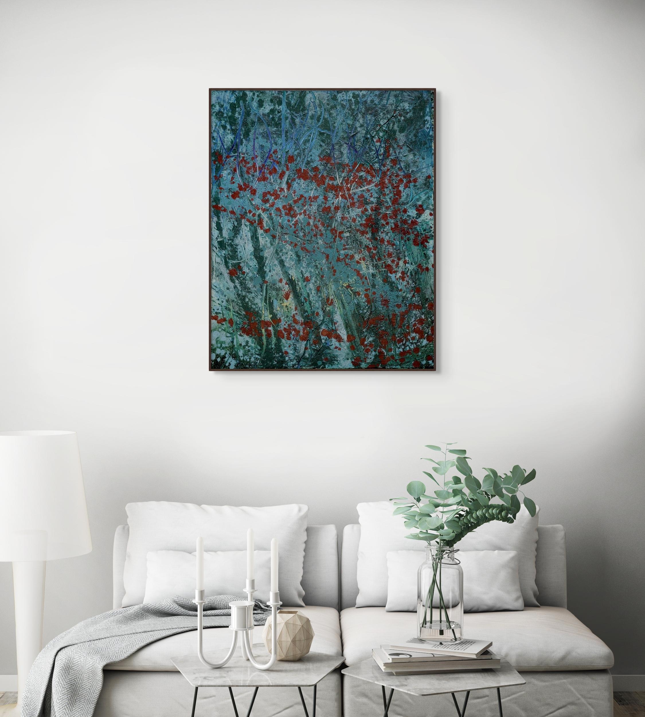 Nightplants (Abstract Painting) For Sale 1