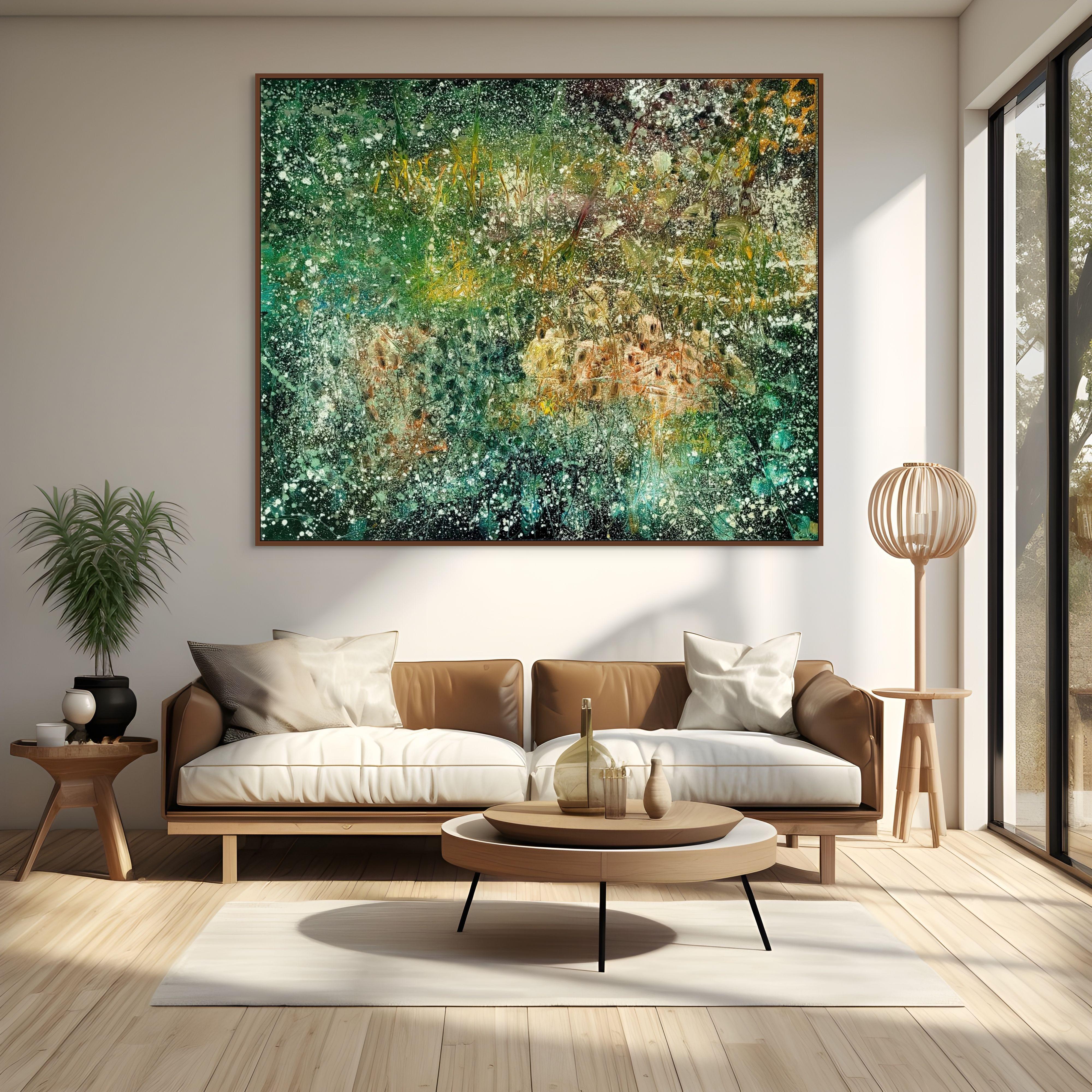 Richgarden (Abstrakte Malerei) – Painting von Reiner Heidorn